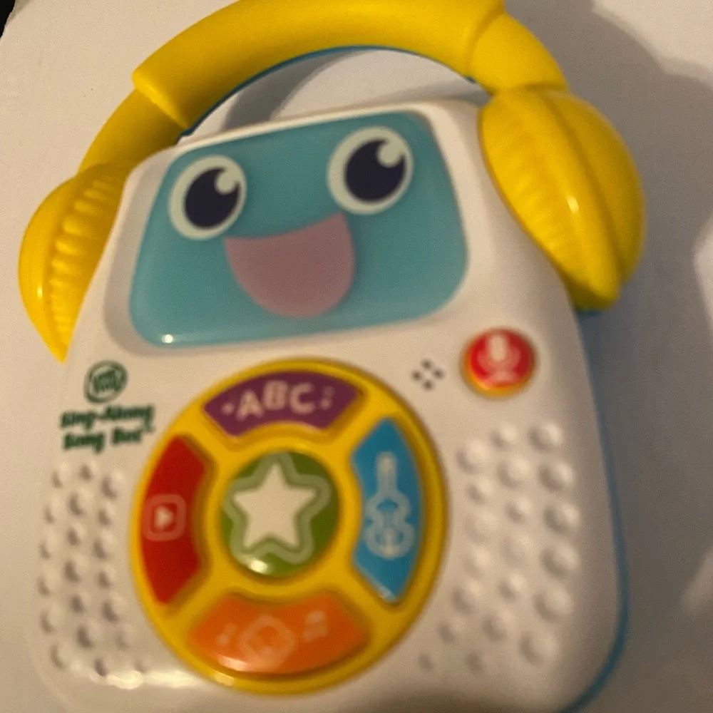 Sing-Along Song Bot Kids Learning Toy - White and Yellow